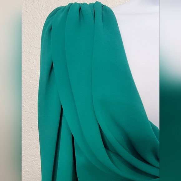 Coco Of California 70s Vintage Green Midi Dress Size 10 - Picture 7 of 9